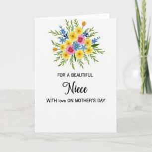 Amor a Rayas en Tarjeta del Día de la Madre