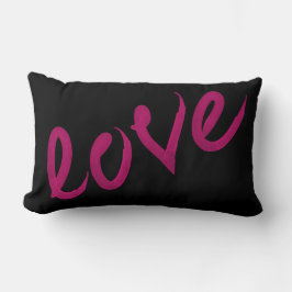 AMOR | acuarela rosa caliente sobre Cojín decorati