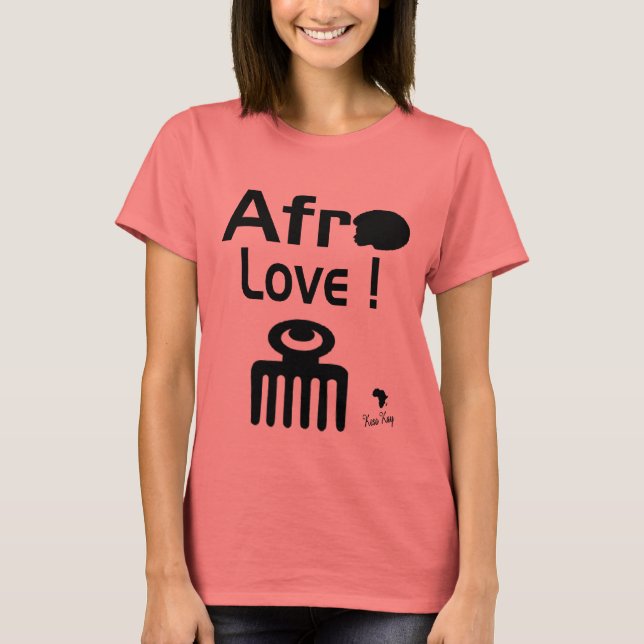 ¡Amor Afro! camiseta (Anverso)