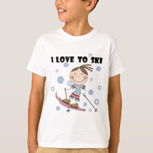 Amor al esquí - camisetas y regalos del chica