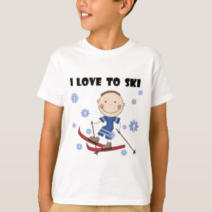 Amor al esquí - camisetas y regalos del muchacho