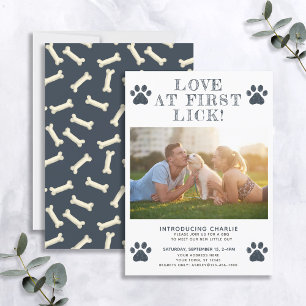 Amor al primer lamer nueva Invitación de fotos de