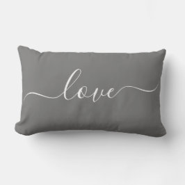 AMOR | Almohada lumbar reversible gris y blanca