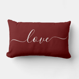 AMOR | Almohada lumbar reversible roja y blanca