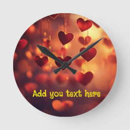 "Amor alrededor del reloj" - Reloj de pared de Per