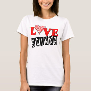 Amor apesta camisetas contra San Valentín