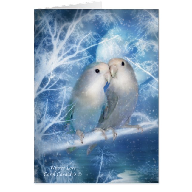 Amor ArtCard del invierno (Frente)