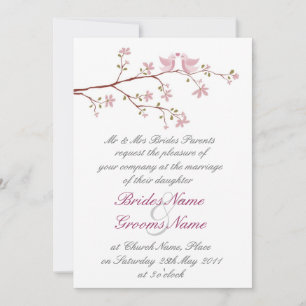 Amor Aves Invitación a la Boda