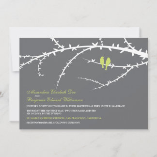Amor Aves Invitación a la Boda (cal)