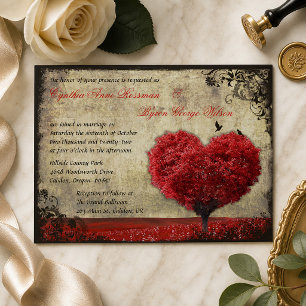 Amor Aves: Invitación a matrimonio en árbol del co