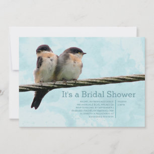Amor Aves Invitaciones a la ducha de novias