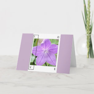 AMOR AZUL DE LA LAVANDA - TARJETA DE FELICITACIÓN