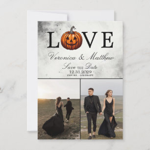 Amor Calabaza Guardar la tarjeta de fecha