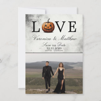 Amor Calabaza Guardar la tarjeta de fecha