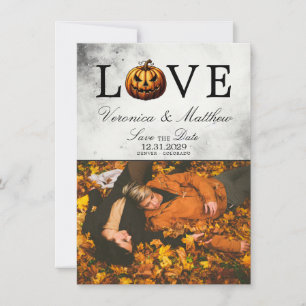 Amor Calabaza Guardar la tarjeta de fecha