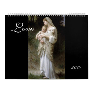 Amor, calendario del año de Buguereau DIY