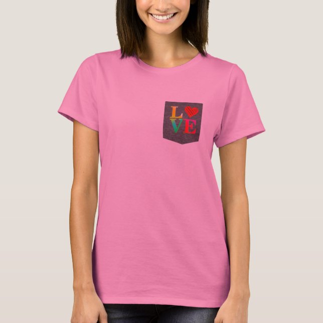 amor Camuflaje de tie-dye blusa falsa amor de bols (Anverso)