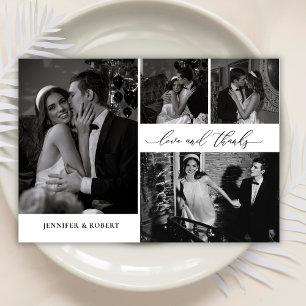 Amor Chic y agradecimiento guión foto collage boda