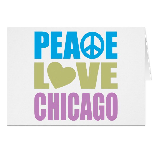 Amor Chicago de la paz (Anverso (Horizontal))