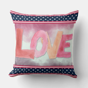 Amor: Cojín decorativo WaterColor