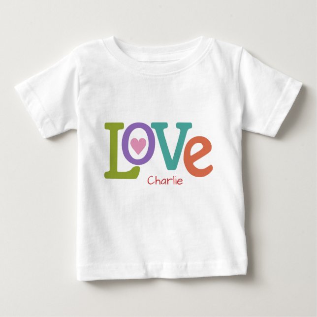 Amor colorido camisetas de nombres y chaquetas per (Anverso)