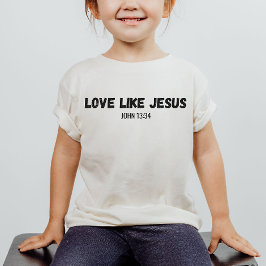 Amor como Jesús Camisa de niño cristiano