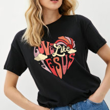 Amor como la camiseta de Jesús, la camiseta de las