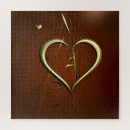 Amor compartido del rompecabezas del oro