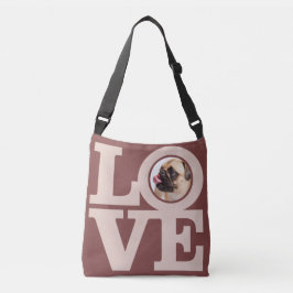 AMOR con SUS bolsos del personalizado de la FOTO