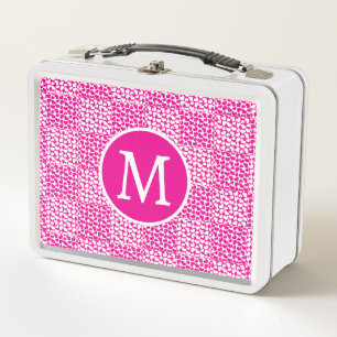 Amor controlado en monograma magenta y blanco