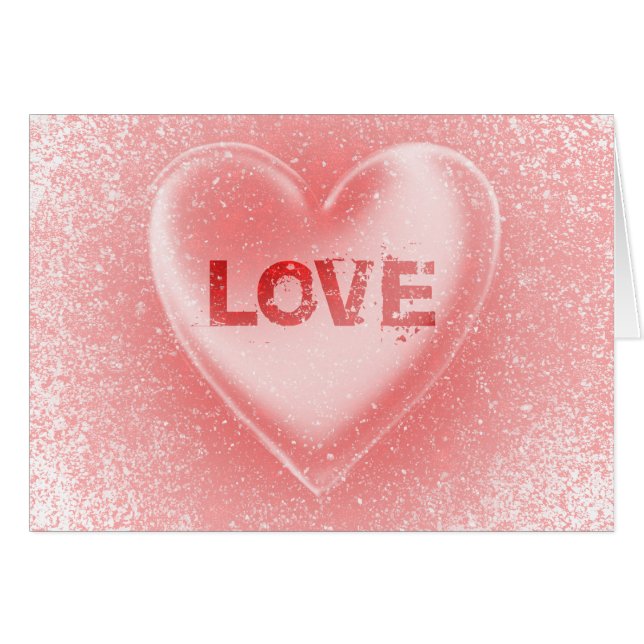 Amor : Corazón Grunge : (Anverso (Horizontal))