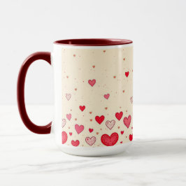 Amor, Corazones, San Valentín, Boda - Mug, Copa