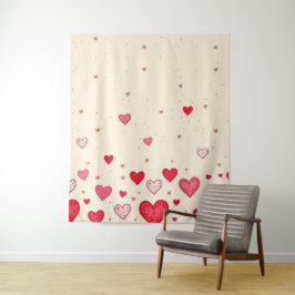 Amor, Corazones, San Valentín, Boda - Tapiz