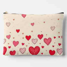 Amor Corazones Valentines Boda - Bolsa cosmética