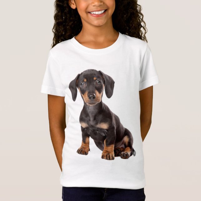 Amor Dachshund Camisa Tee Perro Cachorro (Anverso)