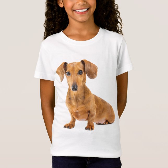 Amor Dachshund Camisa Tee Perro Cachorro (Anverso)