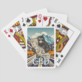 Amor de Bigfoot California Cartas de Juego Monogra