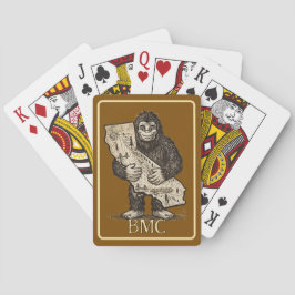 Amor de Bigfoot Monograma de Cartas de Juego