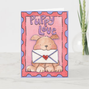 Amor de Cachorro - Tarjeta de Felicitación