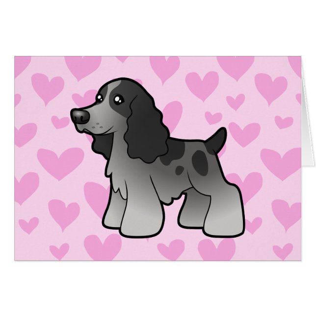 Amor de cocker spaniel del inglés (Anverso (Horizontal))