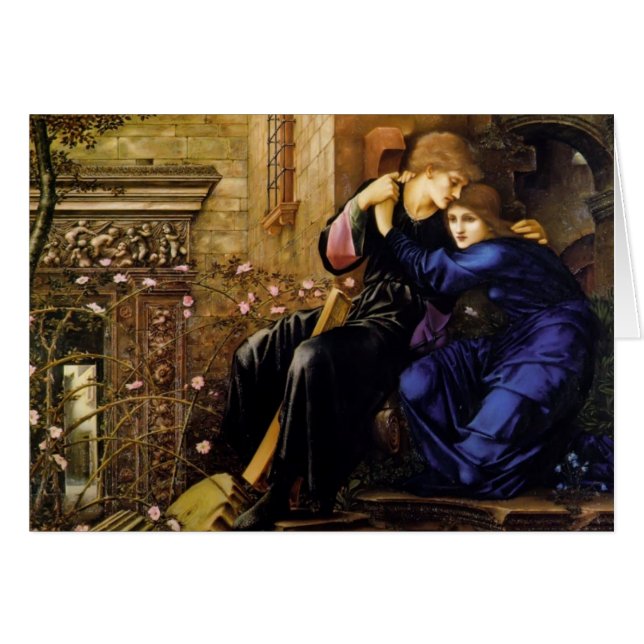 Amor de Edward Burne-Jones entre las ruinas (Anverso (Horizontal))