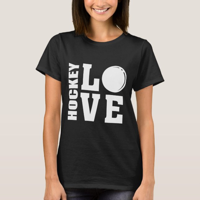 Amor de hockey, camiseta de hockey sobre hierba (Anverso)