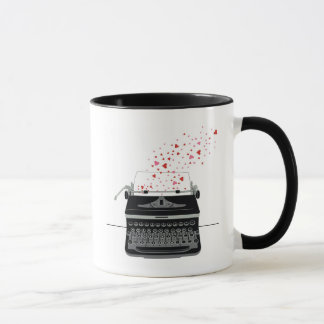 Amor de la máquina de escribir - taza