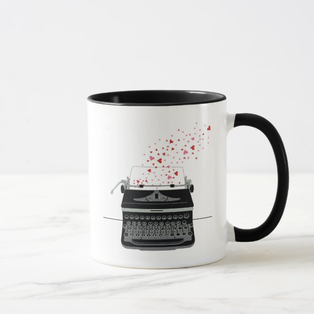 Amor de la máquina de escribir - taza (Derecha)