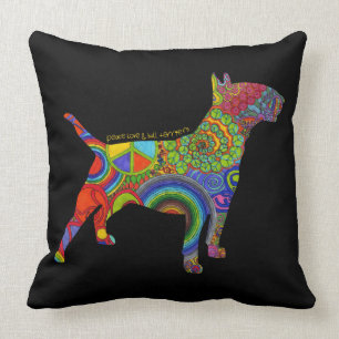 "Amor de la paz y almohada del arte pop de los