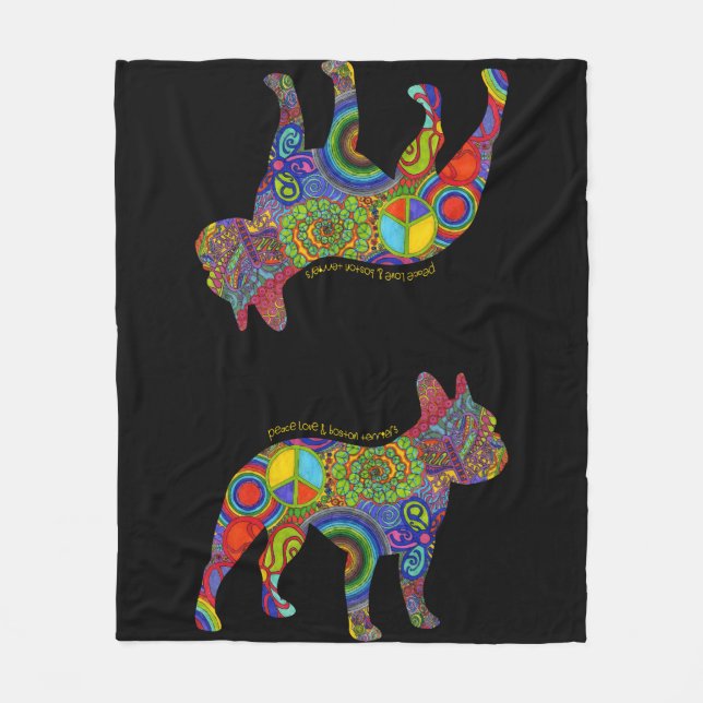 "Amor de la paz y manta del arte pop de los (Anverso)