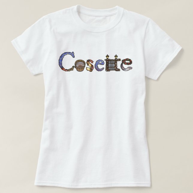 Amor de Les Misérables: Camisa de la fuente de (Diseño del anverso)