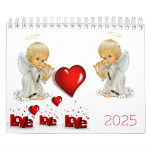 Amor de los ángeles del calendario 2025