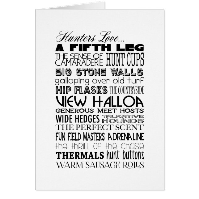 Amor de los cazadores… (Frente)