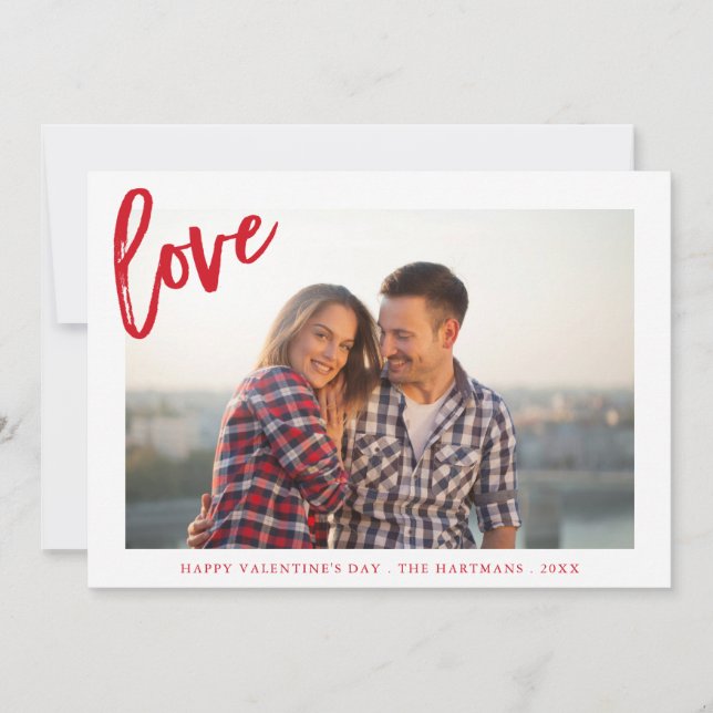 Amor de los padres | Tarjeta fotográfica el día de (Anverso)